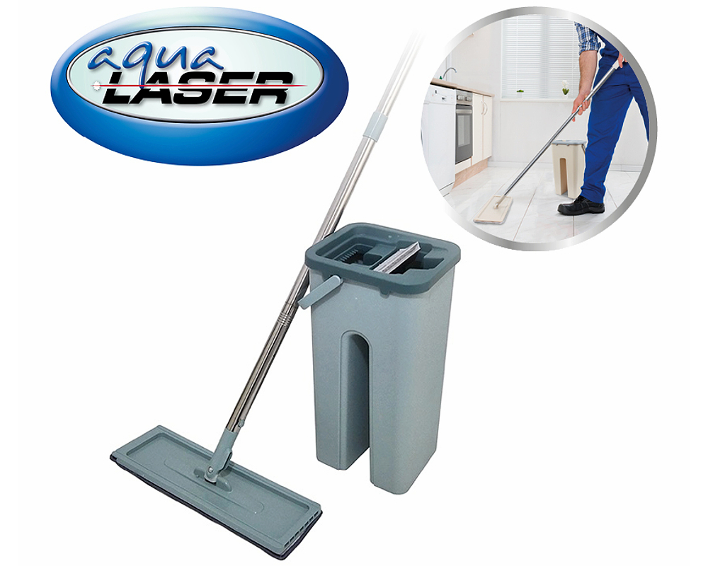 bed meten vasthouden AQUA LASER MOP, self cleaning mop bucket system